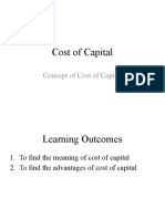 Concept of Cost of Capital