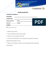 Prueba Diagnostico Costos