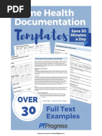 Home Health Documentation Example 2021