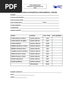 Prueba Informal de Matemáticas 6