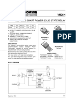 High Side Smart Power Solid State Relay: Pentawatt (Vertical) Pentawatt (Horizontal)