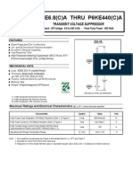 P6KE6.8 (C) A THRU P6KE440 (C) A: Transient Voltage Suppressor