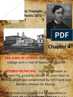 Rizal's Scholastic Triumphs at Ateneo de Manila 1872-1877