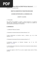 Directiva 058 de 2009 Policía Nacional