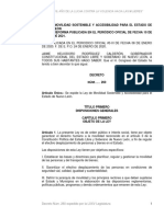 Ley de Movilidad Sostenible y Accesibilidad para El Estado de Nuevo Leon