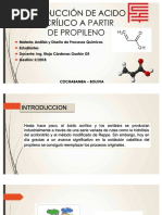 PDF Produccion de Acido Acrilico A Partir de Propileno DD