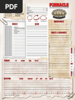 SWADE - Character Sheet