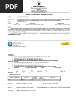 Department of Education: Training, Event and Project Proposal (Tepp) Form