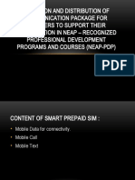 NEAP Provision and Distribution of Communication Package For Teachers