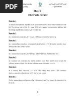 Sheet 3 Electronic Circuits BJT