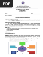 Learning Activity Sheet MAPEH 10 (P.E.) : First Quarter/Week 1