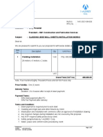 Priced Proposal - Cladding Installation Works