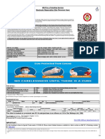 Irctcs E-Ticketing Service Electronic Reservation Slip (Personal User)