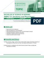 ANPH-M1-CU2. The Cell & Cellular Metabolism and Reproduction (Mitosis and Meiosis)