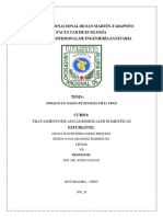 Analisis de Aguas Residuales en El Peru