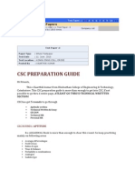 CSC Preparation Guide: Placementweek Papers