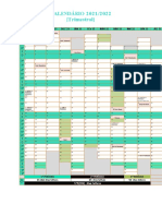 CALENDÁRIO 2021.2022 (Trimestral e Semestral) .Agenda