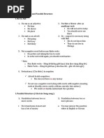 Negation and Parallel Structure 