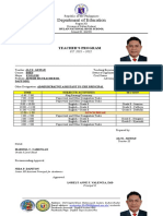 Teacher's Program SY 2021-2022
