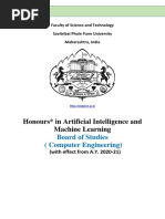 Honours in Artificial Intelligence and Machine Learning: Board of Studies (Computer Engineering)