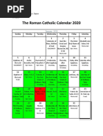 Liturgical Calendar