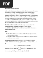 Bivariate Random Variable