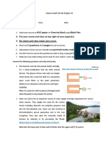 Science Small Test For Chapter 14