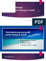 Farmakoterapi Gangguan Tulang & Sendi: R Nurmeilis M SI APT