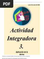 Actividad Integradora 3. Aplicaci N La Derivada