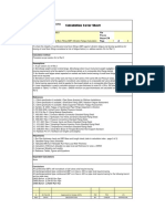 Calculation Cover Sheet: File Calc No Project Title Client Proj No Phase/CTR