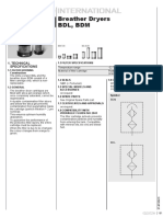 Breather Dryers BDL, BDM: 1. Technical Specifications