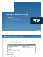 Collabnet Subversion Edge: Presented By: Adam Ambrose, Software Engineering Manager