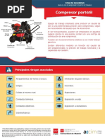 Compresor Portátil. Principales Riesgos Asociados Ficha de Seguridad para El Uso de Máquinas y Equipos de Trabajo