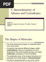 Stereochemistry of Alkanes and Cycloalkanes: Based On Mcmurry'S Organic Chemistry, 6 Edition, Chapter 4 ©2003