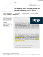 A 5-Year Data Report of Traumatic Dental Injuries in Children and Adolescents From A Major Dental Trauma Center in Greece