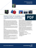 Production of Chlorine Dioxide: Using Diluted Naclo and HCL Solutions