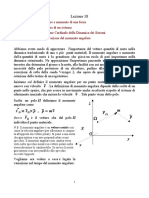 Fisica - Momento Angolare e Momento Di Una Forza