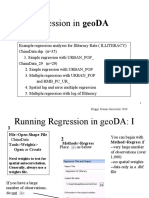 Regression in Geoda: Briggs Henan University 2010 1