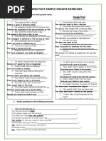 Present and Past Simple Passive Exercises