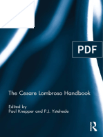 The Cesare Lombroso Handbook - Paul Knepper, Per Jørgen Ystehede, 2012