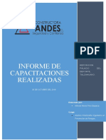 Informe de Capacitaciones Realizadas