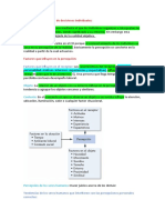 La Percepción y La Toma de Decisiones