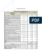 Presupuesto Mantenimiento y Obra Nueva Planta 2a Etapa