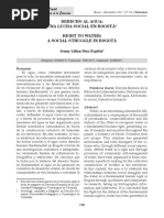 Derecho Al Agua Una Lucha Social en Bogotá