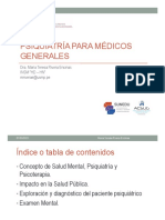 Clase 1. Psiquiatría para Médicos Grales