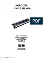 Korg X50 Service Manual