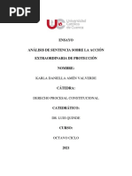 Análisis de Sentencia de Una Garantía Jurisdiccional