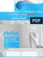 The Ultimate Guide To Law School Cases:: How To Read Cases in & Summarize Them in