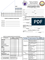 Report On Attendance: Caloocan North Iv Distict Deparo Elementary School