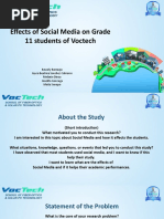 Effects of Social Media On Grade 11 Students of Voctech